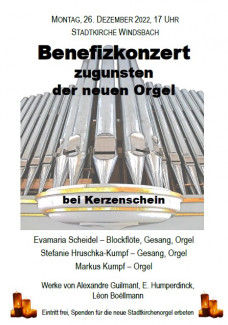 benefizkonzert Orgel